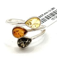 Anello Domar Donna Ambra in Argento Ambra AMBER-AN-10-280
